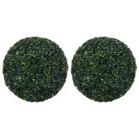 vidaXL Bolas de Boj Artificial Adorno Floral Planta Maceta Jardinera Dimensiones 22 cm (2 unidades),  12 cm (4 unidades),  45 cm (2 unidades) y mas - details 2