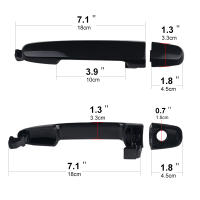 Manija Exterior De Puerta Para Toyota Yaris Solara Highlander Matrix ABS Plástico Izquierda Y Derecha Parte De Repuesto - details 2