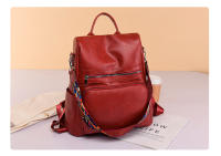 Mochila de cuero de alta calidad para mujer, bolso escolar para adolescentes y niñas, mochila de viaje de gran capacidad, nuevo diseño, 2023 - details 3