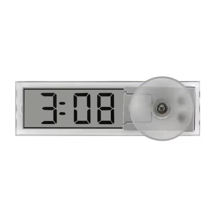 Sensor De Temperatura Digital LCD Para Coche Y Camión Clima Interior Exterior Horómetro Adhesivo En Ventanas De Automóvil - 1