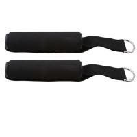 Banda De Resistencia Para Gimnasio Con Manijas Antideslizantes Tejido De Nylon Fuerte Equipo De Ejercicio Para Máquina De Cables Deporte Y Fitness Negro - details 5