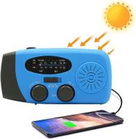 Radio Solar, manivela de Radio meteorológica,Radio portátil - Radio meteorológica, Radio Solar portátil, Linterna LED para Correr, Caminar, casa, Supervivencia, Camping - details 0