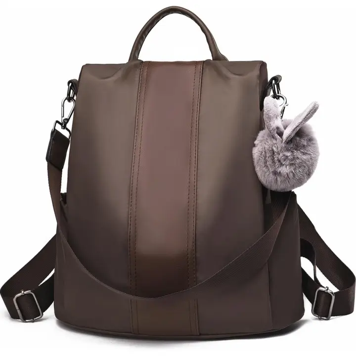 Mochila para mujer, bolso de mano, impermeable, de nailon, antirrobo, para hombro - 1