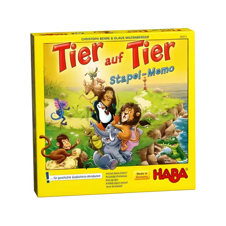 Haba Animal Sobre Animal Memotorre - Juego de Apilamiento y Construcción - 1