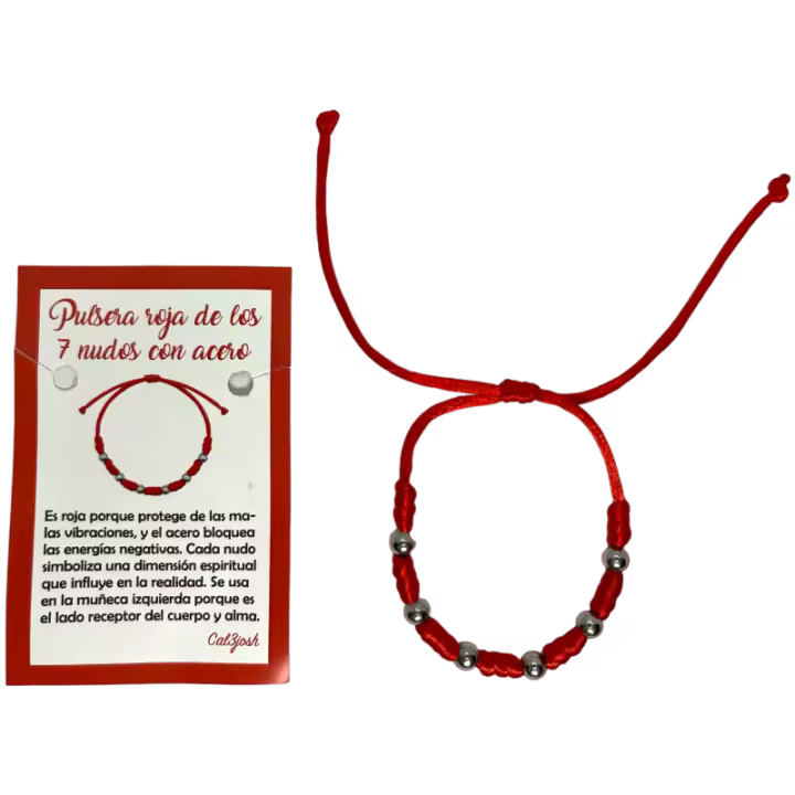 Pulsera 7 Nudos Acero - HOSTENATURA Protege de las malas vibraciones y bloquea energías negativas - 1