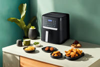 LA MOUSTACHE Freidora de Aire 1800W de 7L, GRATIS E-book de Recetas (Negro) - details 0