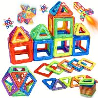 Juego De Bloques Magnéticos Para Niños Y Niñas Set De Construcción Educativo Para Bebés Juguete DIY Montessori Regalos - details 1