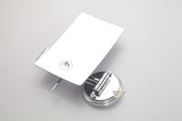 Espejo De Baño Con Ampliación 3X Espejo De Maquillaje Para Pared Espejo Cosmético Plegable Cuadrado De 8 Pulgadas Con Brazo Doble Acero Inoxidable Moderno Para Dama - details 13