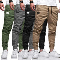 Nuevos Pantalones De Cargo Para Hombre Estilo Casual Color Sólido Talla Grande Joggers Tejidos Pantalones Rectos Para Deporte Y Ropa Casual - details 1