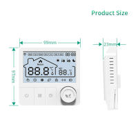 Termostato Wifi Tuya Inalámbrico Para Calefacción De Boilero Compatible Con Alexa Y Google Home Control De Temperatura Para Calentamiento De Agua Y Gas Batería Operada - details 15