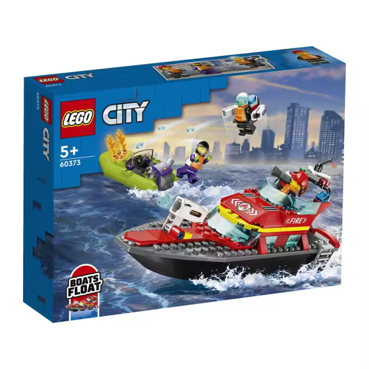 Lego City Fire Lancha de Rescate de Bomberos 60373 Lego city LEGO - 1