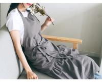 Delantal De Cocina De Algodón Y Lino Nórdico Mermaid Fairy Para Mujer Con Estampado De Flor Adecuado Para Peluquería Y Tienda De Ropa - details 9
