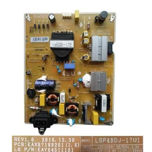 Fuente de Alimentación EAY64511101, EAX67189201 (1.6), LG 49UK6300PLB - 1