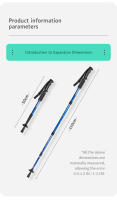 AOLIKES Bastón De Caminar Telescopio De Aleación De Aluminio Ultraligero Absorbedor De Choque Para Senderismo Y Escalada En Montañas - details 8