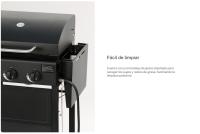 CREATE - Barbacoa de gas 9kW de 3 quemadores y mesa abatible - BBQ GAS BURNER - details 6
