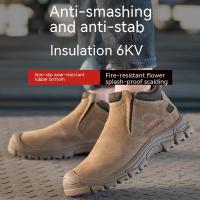 Zapatos De Seguridad Para Hombre Con Punta De Acero Transpirables Antideslizantes Cómodos Y Protegidos Contra Aislamiento 6KV - details 2
