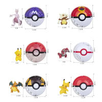 Figura De Acción Pokemon Bola Elf Pokémon Con Pikachu Charizard Blastoise Mewtwo Variante De Pokeball Juguete De Modelado Regalo Para Niños Y Adultos - details 3
