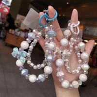Lanyard De Móvil Estilo Corto Correa Para Muñeca Con Nudo De Borla Y Pulsera Hecha a Mano Antipérdida En Color Plástico - details 1