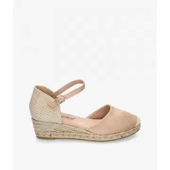 AMARPIES ACX26481 Alpargatas de mujer 32588 24V VALENCIANA YUTE 3 CUERDAS BEIGE - 1