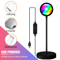 Lámpara De Noche LED RGB Lámpara De Anillo USB Luz Arcoíris Para Decoración De Escritorio Iluminación De Ambiente Para Hogar - details 3