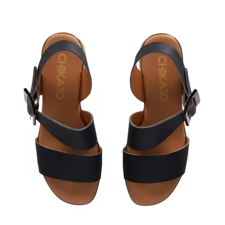 Chika10 Leather NEW GOTICA 09 Sandalia de Tacón Negro/Black - 1