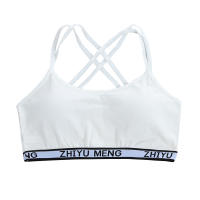 3PCS Deportiva Para Niñas Prenda Interior De Algodón Transpirable Con Tirantes Cruzados Estilo Diario Adecuado Para Entrenamiento Y Fitness - details 10