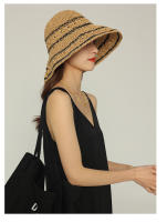 Sombrero De Paja Vintage Con Alas Anchas Para Mujer Sombrero De Sol Plegable Protección UV Para Playa Y Viajes Exterior Primavera Verano - details 13