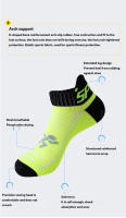 Calcetines Deportivos De Algodón Puro YUPAO Para Mujer Y Hombre Antideslizantes Absorbentes Secado Rápido Fitness Running - details 6