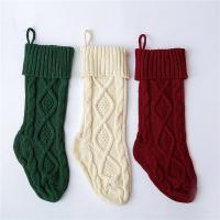 Grande Calcetines De Navidad Para Niños Tejidos Con Cable Decoración Festiva Para Fiestas Familiares Y Adornos De Navidad - details 3