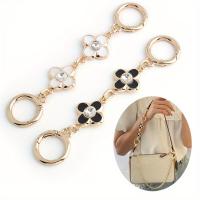 Cadena Extendida De Flor De Diamante Para Bolso De Hombro Y Cruzado 13.5cm Metálica De Aleación De Zinc Blanco Y Negro Accesorio DIY - details 1
