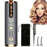 Rizador automático de pelo, 6 ajustes de temperatura y 11 ajustes de temporizador, recargable por USB, rizador automático portátil con apagado automático, apto para viajes. - details 0