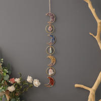 Colgante De Soñador Siete Anillos Colgante De Sol De Cristal Colorido Arcoíris Decoración Para Ventana Interior Coche Jardín Regalo - details 32