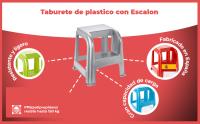 Banner - Taburete de plastico con escalon