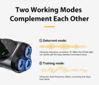 ROJECO Repelente De Perros Ultrasonido De Alta Potencia Anti Ladrar Entrenador Recargable conLinterna LED Dispositivo De Entrenamiento Para Perros - details 5