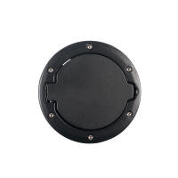 Tapa De Tanque De Combustible Para Jeep Wrangler JK JKU 2007-2018 Aleación De Aluminio ABS Color Negro Cubierta De Puerta De Gasolina Accesorio De Coche - details 1