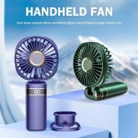 EasySpeed Mini Ventilador Portátil, Miniventilador Bateria Recargable Cable USB, Plegable para Colgar, Silencioso y Potente - details 1