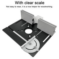Placa De Inserto Para Mesa De Router De Aleación De Aluminio Herramienta Auxiliar De Grabado Y Trimmig Para Mecánica De Madera Y Bench Carpentry - details 3
