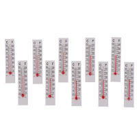 Termómetro De Papel Y Cartón Miniatura 10 Pcs 5cm*1.1cm Para Interior Rango De Medición -20 a 50 Celsius - details 1