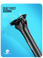 LEXON Poste De Silla De Bicicleta De Carbono 27.2/31.6MM 0MM Desplazamiento MTB/Road 400MM Tubo De Silla Ultraligero Piezas De Canoa MTB - details 2