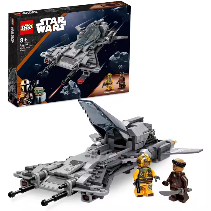LEGO 75346 Star Wars Caza Snub Pirata, Juguete de Construcción Mandalorian, 3 Temporada, Mini Figuras Piloto Snub y Vane, Accesorios de Armas - 1
