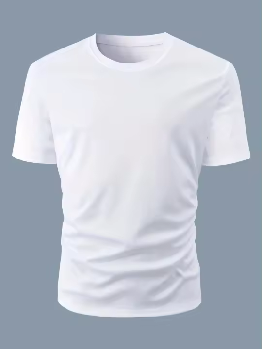 Camiseta De Verano Para Hombre Algodón Puro 100% Cuello Redondo Imprimido Con Sistemas Solares Y Planetas Manga Corta Cómoda Y Casual - 1
