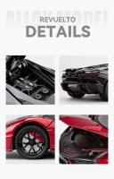 Lamborghini Revuelto Supercar De 1:24 En Escala Colección De Juguetes Metálicos Con Sonido Y Luz Vehículo Diecast Para Niños - details 12