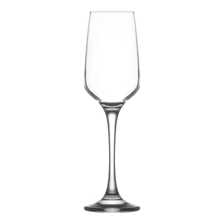 LAV - Set de 6 Copas Champagne 230cc Colección LAL - Cristal Fino - Elegante y Sofisticado - 1