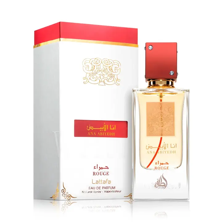 Ana Abiyedh Rouge de Lattafa perfume árabe Mujer único elegante lujoso - 60ml - 1