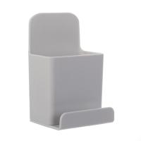 Soporte De Teléfono Adhesivo Organizador De Control Remoto Para TV Y Aire Acondicionado Ecológico Plástico Montado En La Pared - details 13