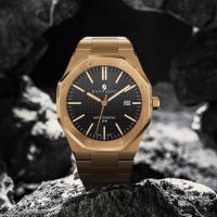 Reloj De Hombre SAPPHERO Oro Rosa Lujo Acero Inoxidable Resistente Al Agua Moda Deportiva Calendario Luminoso Regalo Elegante - details 9