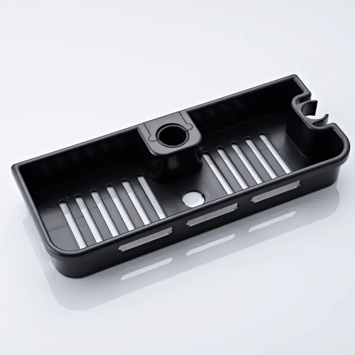 Estante De Baño Pared Montado Sin Perforar Aluminio Espacio Esquina Ducha Caddy Organizador De Almacenamiento Multi-capas Rack - 1