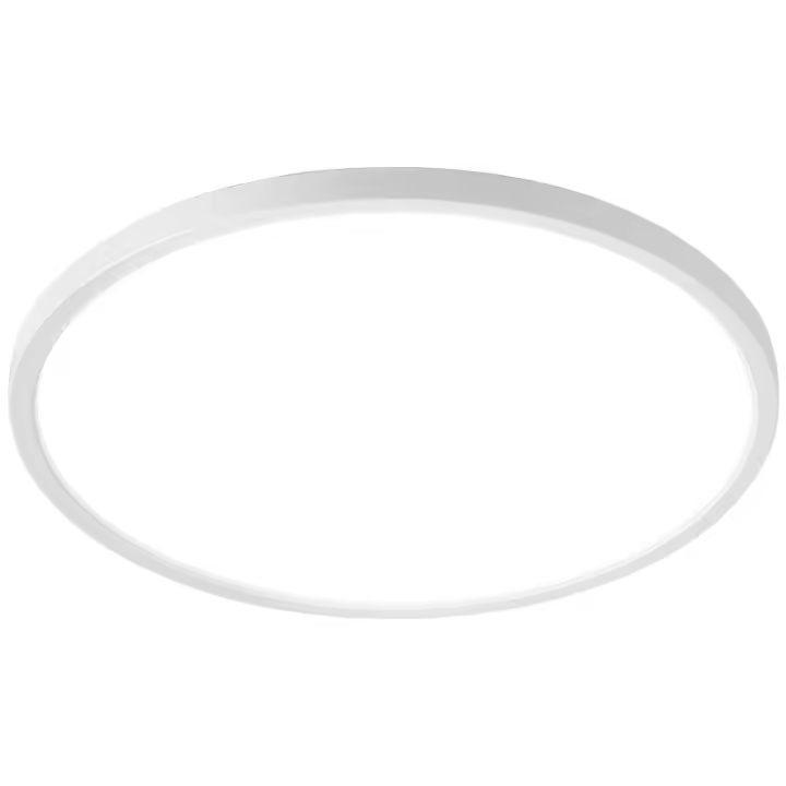 Lámpara techo ultraplana LED dorada, ideal para dormitorios y despachos. Con iluminación trasera ámbar, sirve como lámpara de noche. - 1