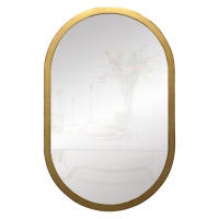 Espejo Ovalado de Pared Fabricado en España - Moldura 2.5 cm - Acabado Artesanal - Color Oro Envejecido - details 0