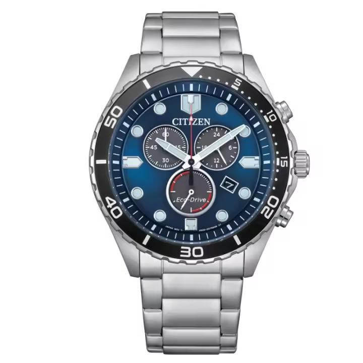 Reloj Citizen Hombre AT2560-84L - Cronógrafo Eco Drive, Acero, WR 10 Bar - 1